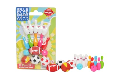 Iwako Japanese Sports Eraser Set (38329)