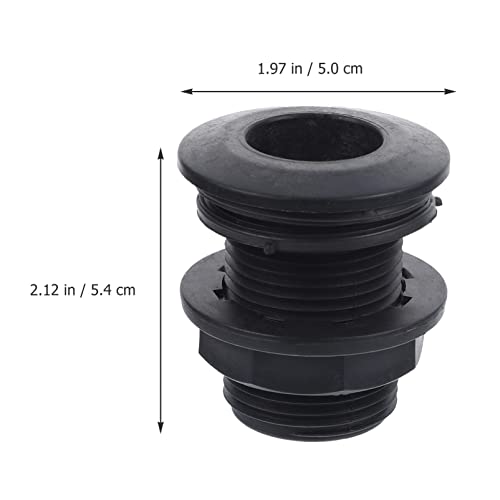 SOLUSTRE Acessórios De Ripa De Pvc De 1 Polegada Conector De Tanque De Ripa Rosqueado Cabeça De Chuv