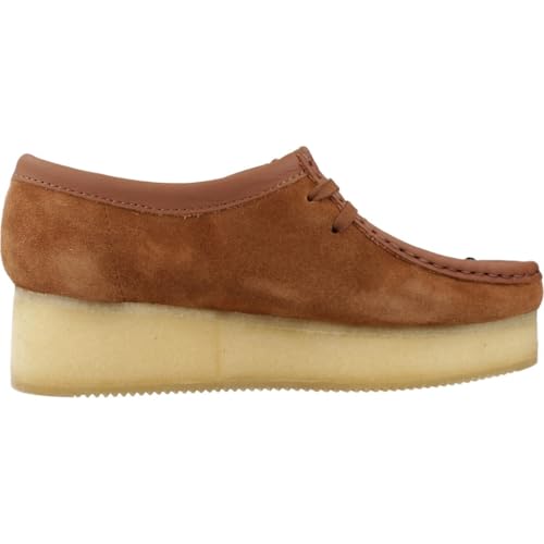 Clarks Para Mujer. 26183067 Zapatos De Piel Wallacraft Bee MarróN (39), 3 A 5Cm, Cordones, Casual - 4