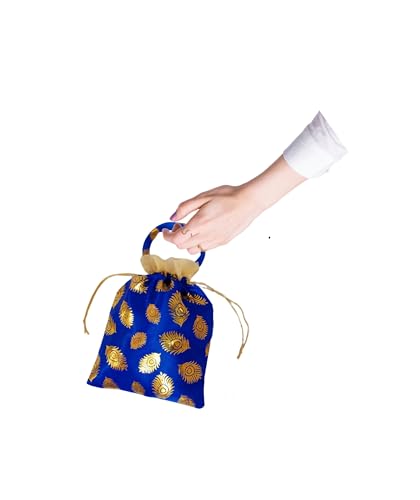 Image of VIG Enterprises Silky And Shiny Potli Batwa Bags /Thamboolam Bags For Wedding Party Return Gifts Party Gifts For Guest-