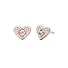 Produktbild Michael Kors Kors Love Pave Heart Stud Earrings Rose Gold Tone One Size