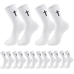 Cross Socks White - 8