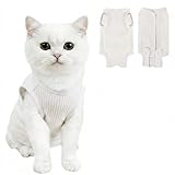 Coppthinktu Cat Recovery Suit Cat Onesie, Breathable Anti-Licking Cat Surgery Recovery Suit Female, Kitten Spay Recovery Suit for Cats After Surgery, Cats Surgical Body Suits for Abdominal Wounds