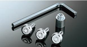 Honda Genuine Parts Freed Spike [GB3 GB4] 08P25-EJ5-C00A License Plate Lock Bolts (Set of 3, Bolt Length 0.8 inches (20 mm))