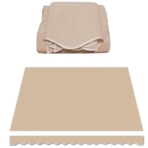Parte Superior del Toldo de Lona, Lona para toldo Exterior, Transpirable, Estructura no incluida, Tela Ripstop, Tela de Repuesto para toldo, Terraza, Jardín, Balcón, Camping(3x3m(9.8x9.8ft))