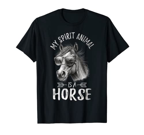 Vintage My Spirit Animal Is A Horse, Caballo Camiseta