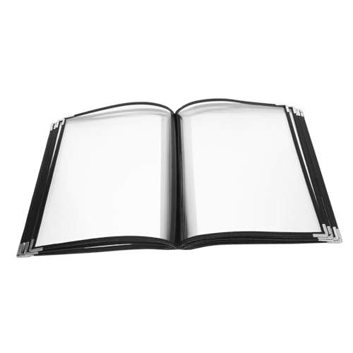 GLEAVI 10 Recipe Folder Cafe Menu Holders Bar Menu Holder Menu Cover Bars Restaurant Menu Folder Bar Restaurant Commercial Clear Menu Protector Menu Holders for Restaurant Transparent
