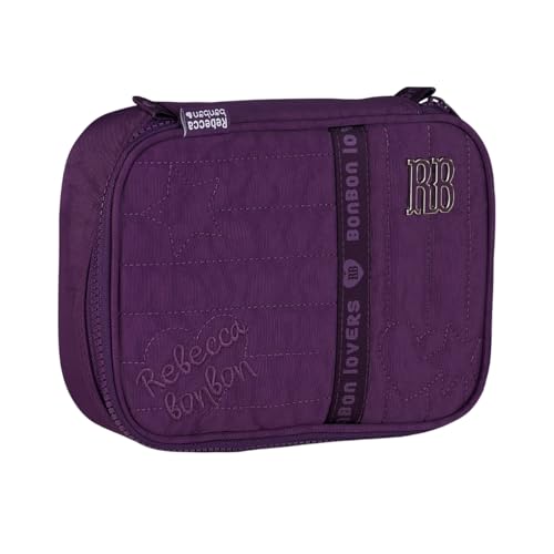 Estojo Box Juvenil Escolar Rebecca Bonbon Meninas 100 Pens - Lilás