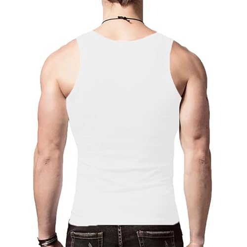 Wife Beaten Men 6 Pack Shirts,Compression Shirts for Men,Slimming Body Shaper Vest Tank Top Undershirt3