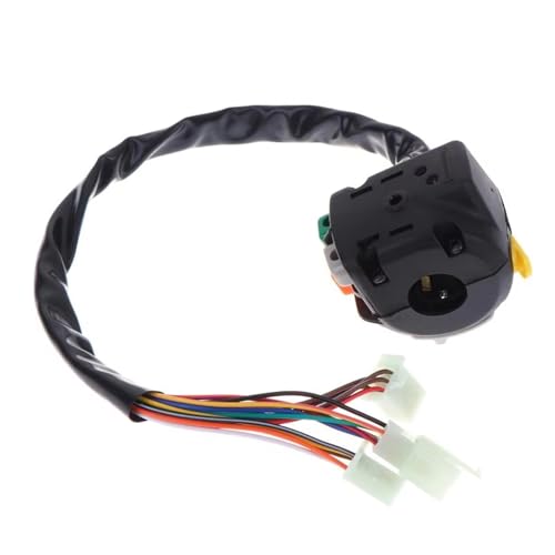 Interrupteur de commande guidon moto multifonction avec bouton warning - 5