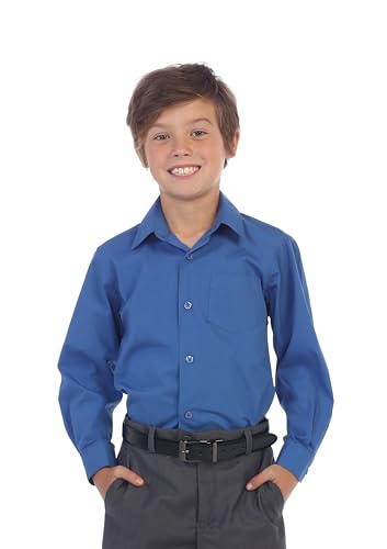 Image of Gioberti Boys Long Sleeve Solid Dress Shirt