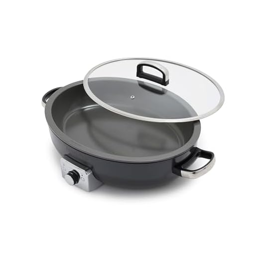GreenPan Elite 5.5QT Electric Oval Skillet, PFAS-Free Ceramic Nonstick, 1800 Watt, Dishwasher Safe Lid & Removable Crock, Adjustable Temp Control, Multi-Cooker, Sear, Sauté, Rice, Stir-Fry, Black
