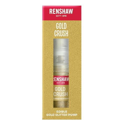 Renshaw Edible Glitter Pump Gold Crush 4 g (Pack of 1)