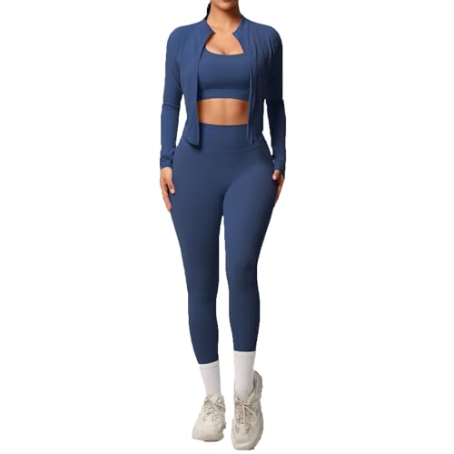 Ensemble de sport pour fitness et pilates : legging et veste active pour femme