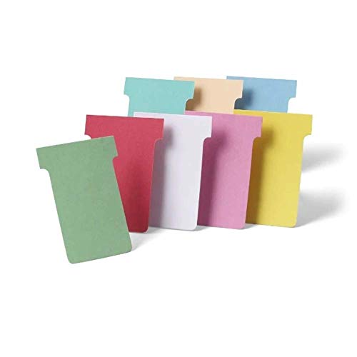 Nobo 2002006 Lot de 100 Fiches T indice 2 Bleu Clair