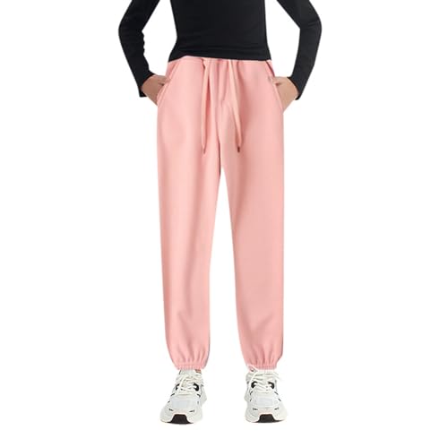 Toddler Kids Boy Girl Joggers Cotton Pants Adjustable Drawstring Loose Fit Track Jogger Sweats Exercise Sportwear