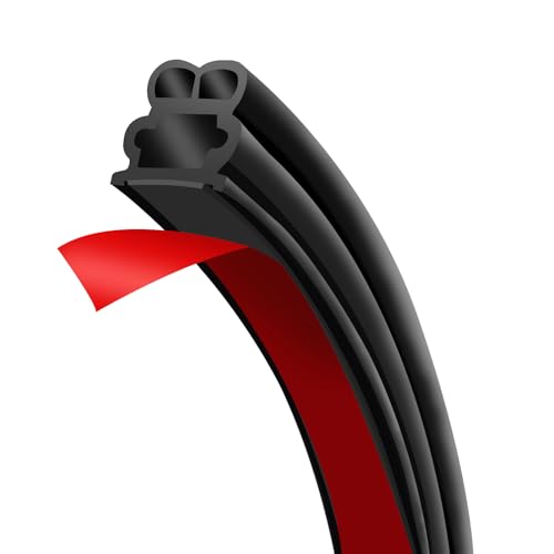 Image of 32.8Ft Car Door Seal Strip Car Weather Stripping Double Layer Shape Self Adhesive Rubber Auto Door Soundproofing Weatherstrip for Car Door,Truck, SUV