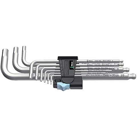 Juego de llaves acodadas métricas Wera 3950 PKL/9 Cover