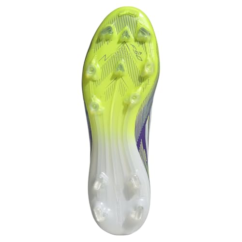 adidas Herren F50 Pro FG Fußballschuhe, Purple Rush/Cloud White/Lucid Lemon, 46 2/3 – Ansicht 5