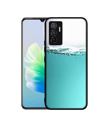 Image of Half Fill Design Premium 2D Printed Metal Back Case Cover for Vivo V23E 5G / Y75 4G