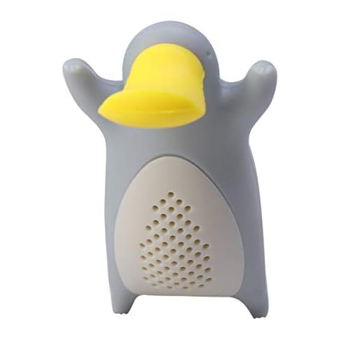 VOSAREA Teefilter Silikon Tee Ei Schnabeltiere Form Teekugeln Teesieb Diffusor für Losen Tee Blätter Mulling Gewürze (Grau) Cover
