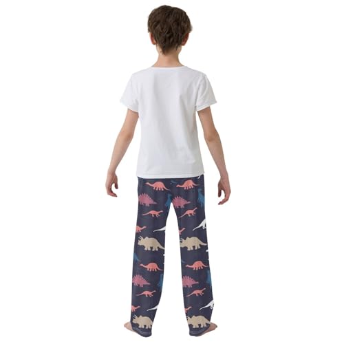 ZZKKO Cute Colorful Dinosaur Boys Pants for Kids Jogger Pants with Pockets S-XL3