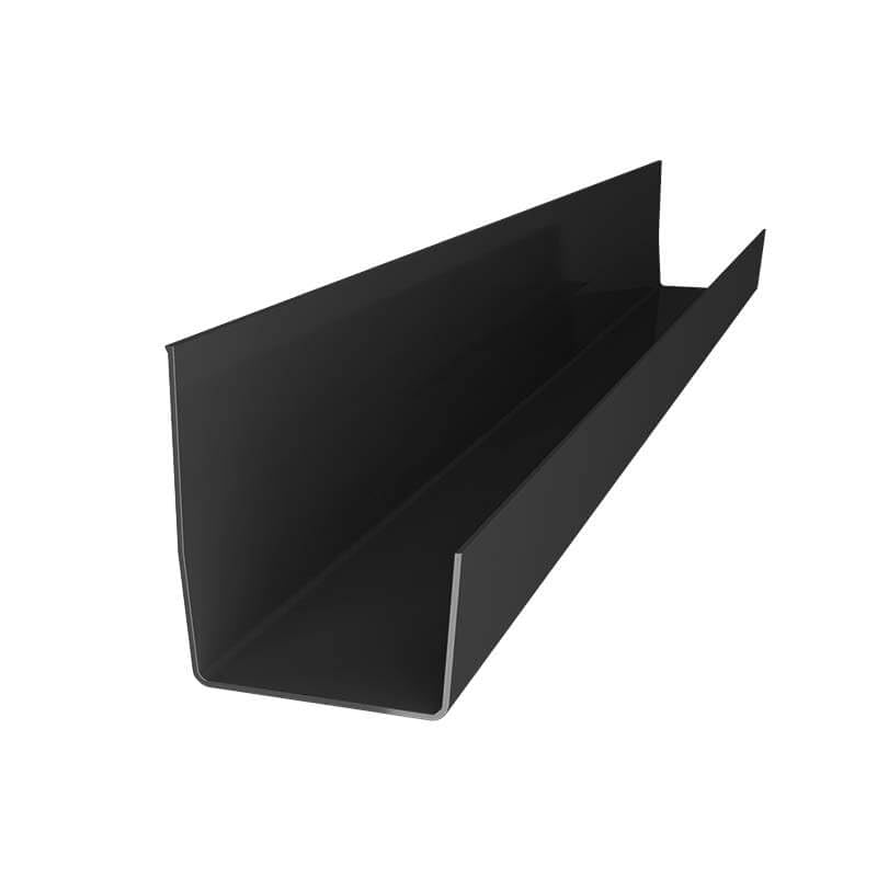 Renoplast® RK65 Gouttières en aluminium, 200 cm Graphite Rectangulaire, Gouttière Évacuation...