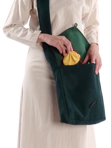 Bolso de fieltro Dwain con acabados artesanales y elegante botón de cuerno 4