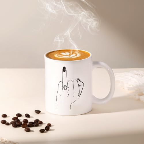 Engagement Gifts for Couples, Gift for Newly Engaged Couples, Ring Finger Coffee Mug Set, Engagement Gifts for Her, Women, Best Engaged Gift Set - Image 4