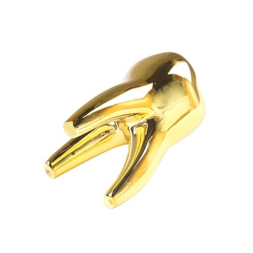 Dental Dekorationen für Büro Zahn Modell Geschenk für Display Dekoration Klinik Desktops Dental Student Geschenk, Golden