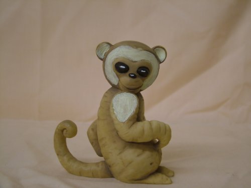 ENESCO Home Grown from Cassava Spider Monkey Figurine 4 in