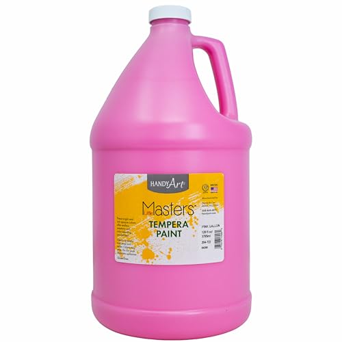 Handy Art Little Masters Tempera Paint, Pink, Gallon, 128 oz.,