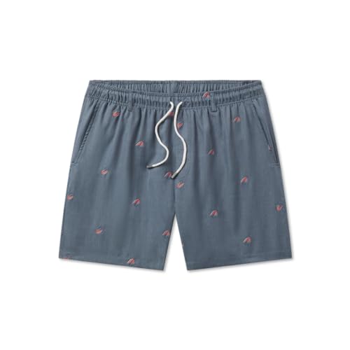 Southern Marsh Dockside Swim Trunks - Chambray Fly, Navy, Small