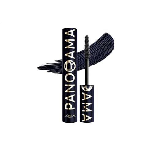 L’Oréal Paris Panorama Chromatic Mascara, Intensive Farbe, 24h Halt, Panorama-Volumen von Winkel zu Winkel, Für definierte und volle Wimpern, Farbe: Bleu Suede*