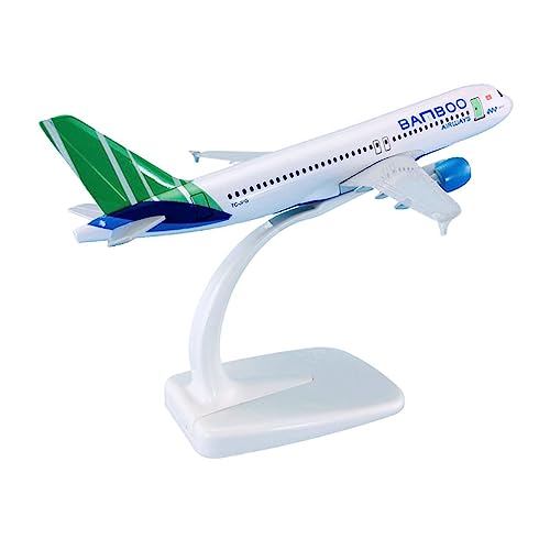 Avión Airbus A320-200 para vitrina miniatura Bamboo Airways coleccionable estática de 16cm