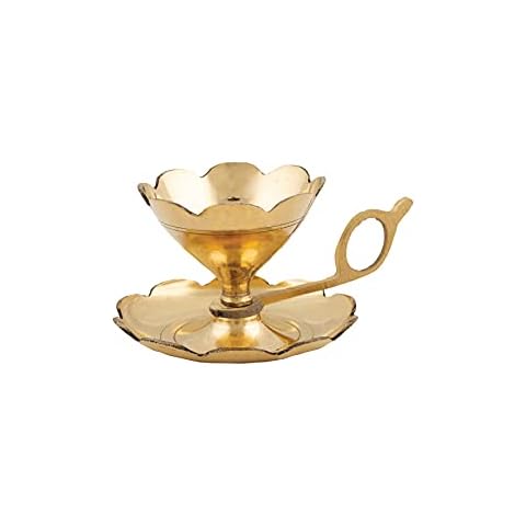 Shubhkart Aarti & Diya Lamp/ Oil Lamp with a Supportive Handle for Puja & Other Religious Rituals | Home Décor, Office & Temples | Festive Gifts Cover