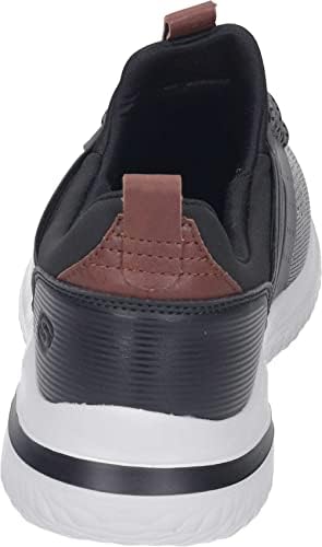 Skechers mens Delson 3.0 - Cicada Knitted Bungee Lace Slip On, Gray/Black, 11 US | Image 4