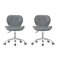 LSLIFE Office Chair - Swivel Desk Chair with Height Adjustment, Ergonomic Design for Home Office, Soft Padded Chrome Base, 360° Rotation