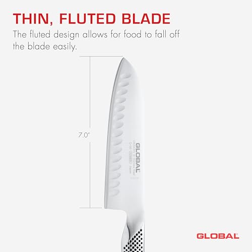 Global Knives G80 Santoku Fluted Knife, 18cm/7" by Global - Image 3