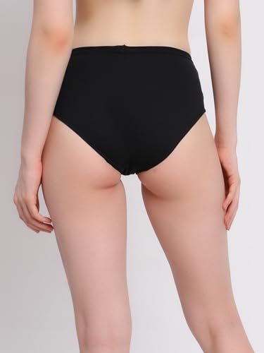 Image of Shasmi Women's High Coverage Cotton Hipster Panties | Super Combed Mid Rise Briefs | Mid Waist Printed Underwear for Women | Soft Breathable Everyday Comfort Innerwear (Pack of 3)