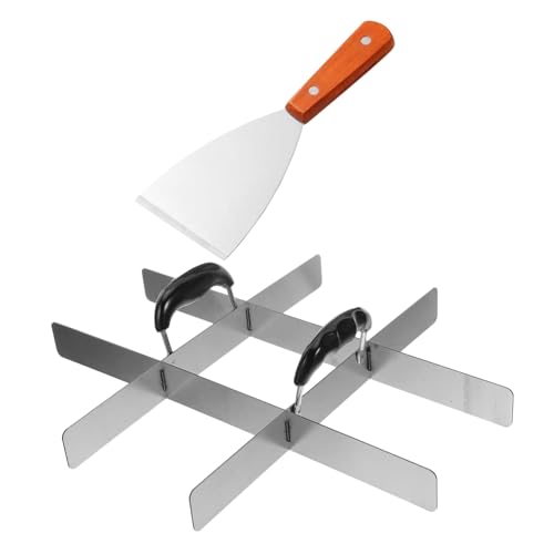 Toyvian Marcador Porciones Pastel Acero Inoxidable Cortador Divisor Segmentos Con Mango Pala Para Tiramisú Pizza Brownie Postres Control Porciones Cocina Profesional