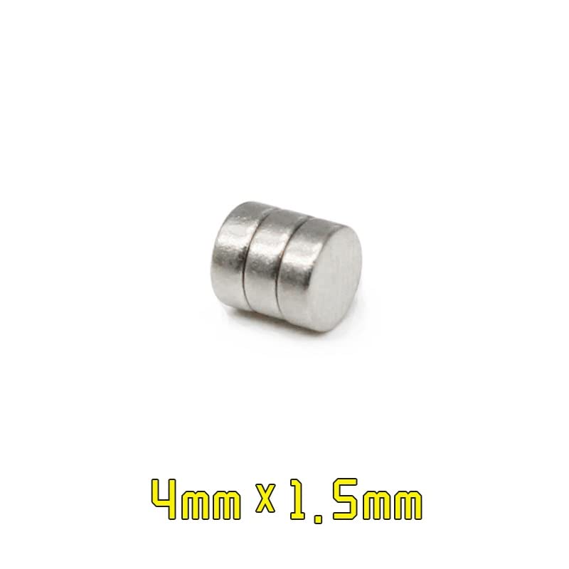 50/100/200/500/1000/3000 szt. 4 x 1,5 okrągły mały stały dysk magnetyczny .5 mm 4 * 1 (1000 szt.)