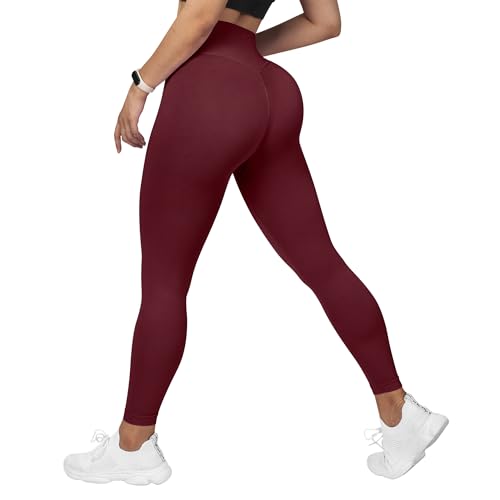 Image of MOOSLOVER Seamless Butt Lifting Workout Leggings for Women High Waist Yoga Pants Compression Contour Tights