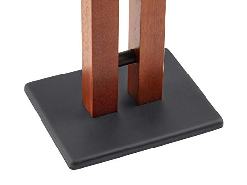 Monolith Speaker Stands - 24 inch, Cherry (Each), 50lbs Capacity, Adjustable Spikes, Sturdy Construction, Ideal for Home Theater Speakers