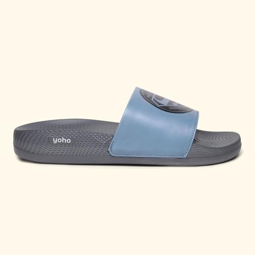 Image of YOHO Sliders for Men | Comfortable and Lightweight Slides | WB Cartoon & Comic Characters: Batman,Superman,Tom & Jerry,Rick & Morty,Big Bang Theory, Friends and Scooby Doo for Boys