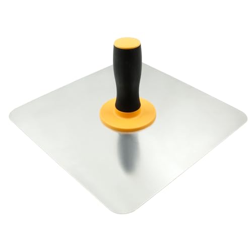 HARSKIYER Aluminum Plastering Hawk 12in Soft Grip Handle Mortar Board