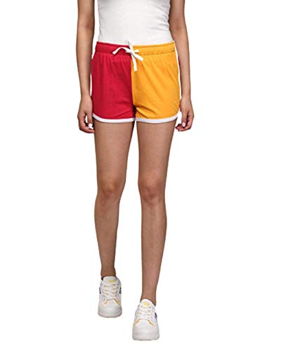 Image of KOTTY Women's Night Shorts(Red&Yellow,34)