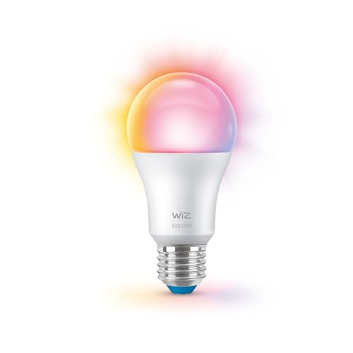WiZ Lampadina Smart WiFi, Smerigliata, Luce Bianca o Colorata Dimmerabile, E27, 60W, Tecnologia SpaceSense, Controllo Vocale