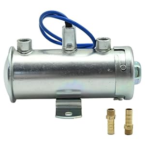 Duzforei 12v Power Flow Electric Fuel Pump Cylindrical Electric Fuel Pump For...