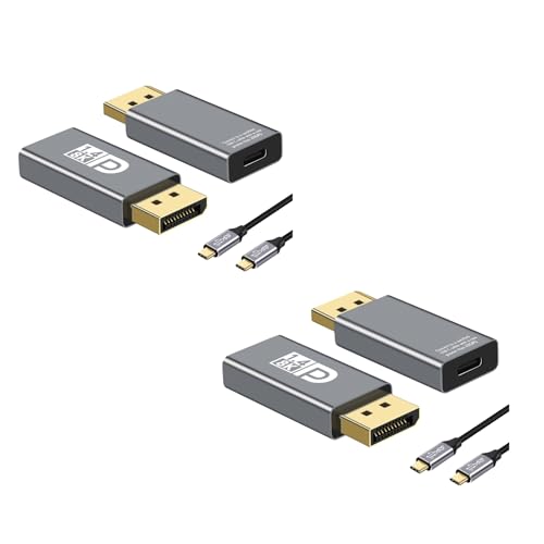 Adaptateur USB C vers DisplayPort 8K 60Hz câble Thunderbolt 4 convertisseur MacBook i-Phone 17